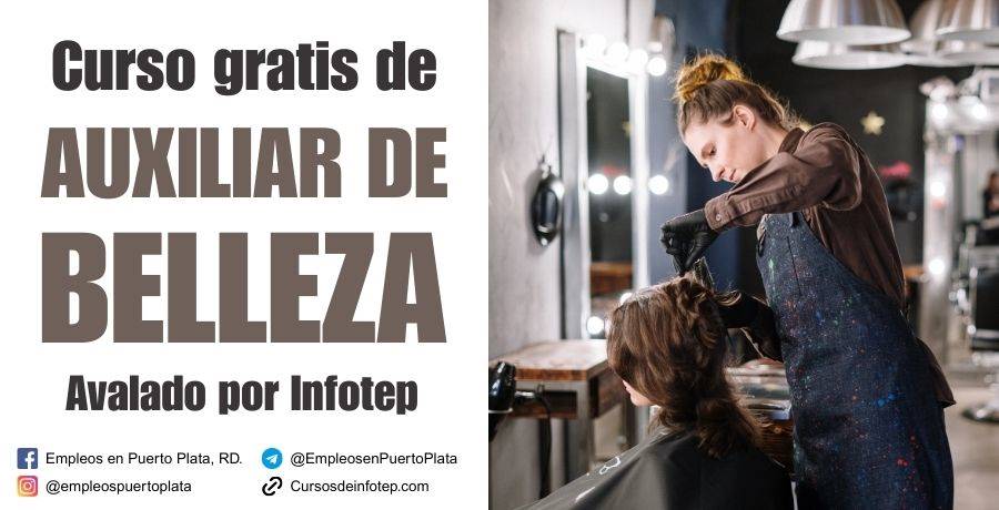 auxiliar de belleza curso gratis de infotep