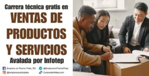 carrera tecnica gratis en ventas de productos y servicios infotep