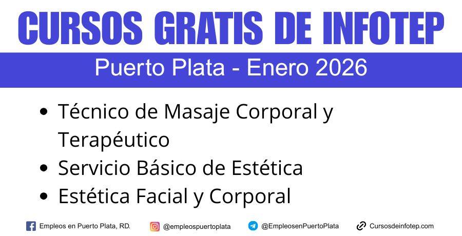 curso gratis de infotep disponibles en iro educa enero 2026