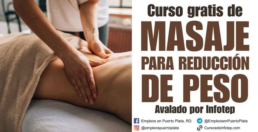 masaje para reduccion de peso curso gratis de infotep