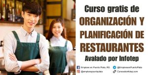 organización y planificación de restaurantes (maitre) curso gratis de infotep