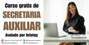 secretaria auxiliar curso gratis de infotep