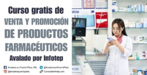 venta y promoción de productos farmacéuticos curso gratis de infotep farmacia